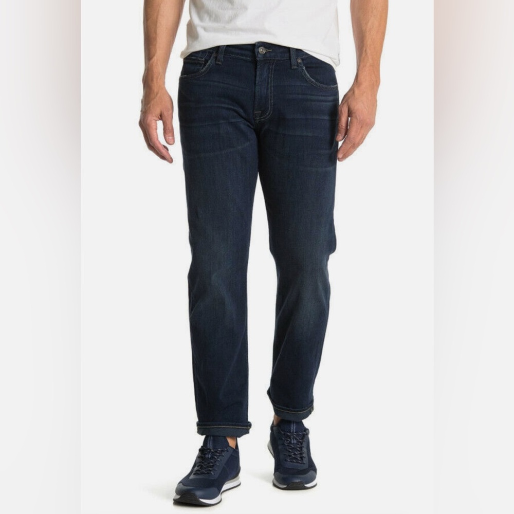 7 For All Mankind Men’s Standard‎ Fit Straight Leg Jeans Cypress Lake Wash 40